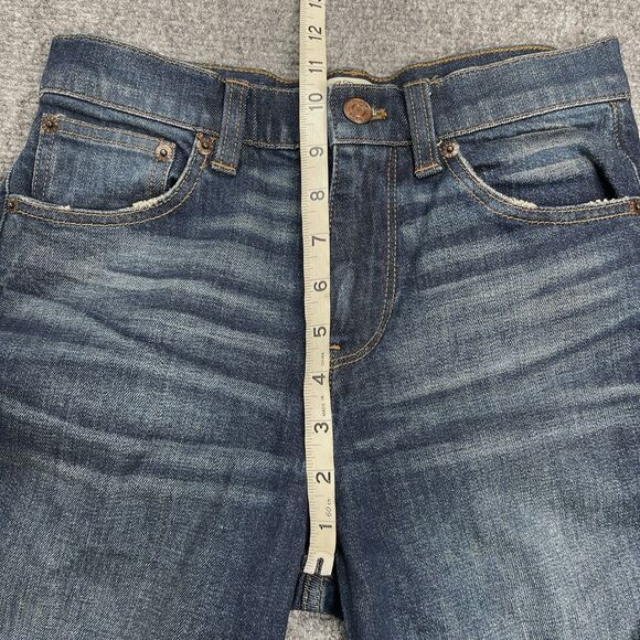 J Crew Rayner Wide Leg Pants Womens Size 25 Petite Medium Wash Cropped Stretch - Picture 8 of 12